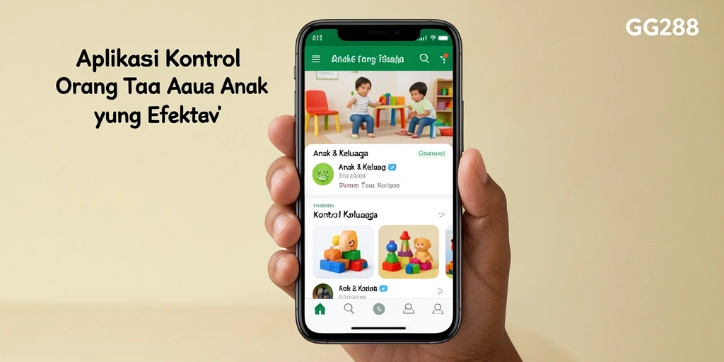 Tampilan antarmuka aplikasi GG288 untuk kontrol orang tua yang intuitif.