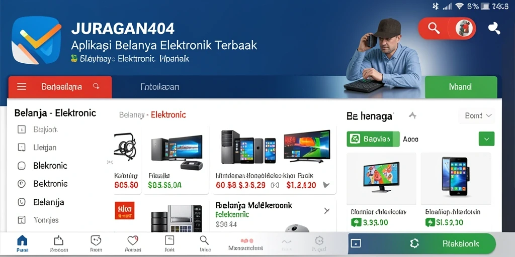 Tampilan antarmuka aplikasi JURAGAN404 yang menarik dan fungsional.