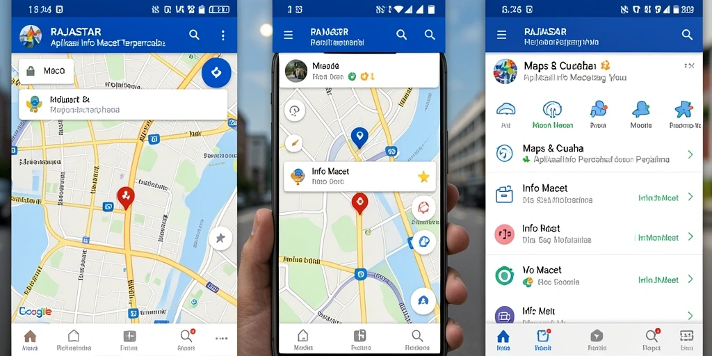 Antarmuka RAJASTAR yang menampilkan informasi lalu lintas real-time.