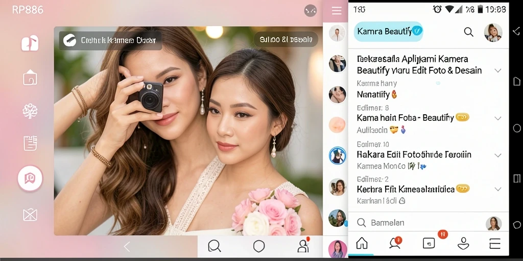 Antarmuka RP886 yang memudahkan pengguna dalam mengedit foto.